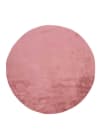 Alfombra lavable extra suave en rosa, 120Ø cm