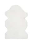 Tappeto lavabile extra soft, bianco, 60X90 cm