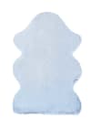 Tappeto lavabile extra soft in azzurro, 60X90 cm