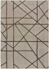 Tapis à motifs géométriques en relief vison, 80X150 cm