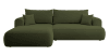 Ecksofa Easy-Clean-Veloursbezug Olivgrün