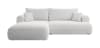 Ecksofa Boucle-Bezug Grau