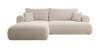 Ecksofa Boucle-Bezug Beige