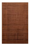 Tapis fait main à poil ras effet soie cuivre terracotta 80x150
