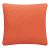 Kissenhülle aus Baumwolle Piqué, orange, 50x50cm