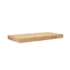 Mesita de noche de madera maciza flotante en tono medio de 3,2x45cm
