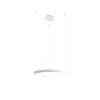 Lámpara colgante acero blanco 4000k alt. 150 cm
