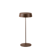 Lampada LED ricaricabile da esterno in metallo bronzo con touch dimmer