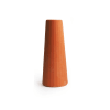 Vase soliflore béton terracotta (grande taille) H16cm