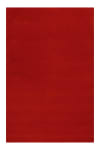 Tapis à poil court pure laine vierge rouge 200x300