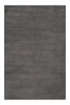 Tappeto a pelo corto in pura lana vergine color grigio scuro 140x200