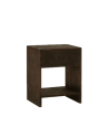 Table de chevet en bois de sapin avec un tiroir blanc 60x40cm