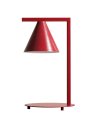 Tischlampe aus Metall, Rot