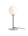 Lampe de table en métal mauve