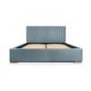 Modernes Bett aus massivem Kiefernholz und HDF-Platte 160x200 blau