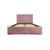 Modernes Bett aus massivem Kiefernholz und HDF-Platte 140x200 rosa