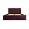 Modernes Bett aus massivem Kiefernholz und HDF-Platte 140x200 rot