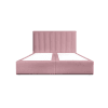 Modernes Bett aus massivem Kiefernholz und HDF-Platte 180x200 rosa