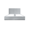 Modernes Bett aus massivem Kiefernholz und HDF-Platte 160x200 grau