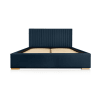 Modernes Bett aus massivem Kiefernholz und HDF-Platte 140x200 blau