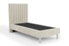 Modernes Bett aus massivem Kiefernholz und HDF-Platte 90x200 weiß