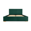 Modernes Bett aus massivem Kiefernholz und HDF-Platte 140x200 grün