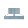 Modernes Bett aus massivem Kiefernholz und HDF-Platte 180x200 blau