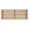 Tête de lit en bois de pin couleur vieilli 200x73cm