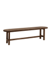 Banc en bois de sapin marron 160x45cm