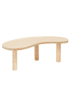 Table basse en bois naturel 118,5x40cm