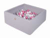 Gris claro piscina de bolas: gris/blanco/rosa claro h40