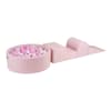 Giochi di schiuma con piscina di palline Bianco/Rosa pastello W90cm
