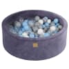 Grigio-Blu Ball pit: Bambina Blu/Grigio/Bianco/Trasparente H30cm