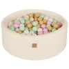 Blanco piscina de bolas: rosa pastel/menta/blanco/beige h30