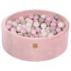 Rosa polvo piscina de bolas: blanco/gris/rosa pastel h30
