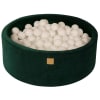 Verde oscuro piscina de bolas: Blanco H30cm