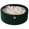 Verde scuro Ball Pit: Bianco/Trasparente H30cm