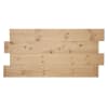 Cabecero de madera maciza asimétrico en tono medio de 120x60cm