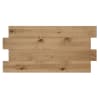 Cabecero de madera maciza en tono envejecido de 80x60cm