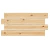 Cabecero de madera maciza en tono natural de 80x60cm