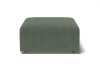 Pouf carré en tissu  vert