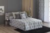 Edredón confort acolchado 200 gr jacquard gris cama 135 (190x265 cm)