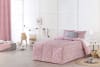 Edredón confort acolchado 200 gr jacquard rosa cama 135 (190x265 cm)