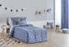 Edredón confort acolchado 200 gr jacquard azul cama 150 (190x265 cm)