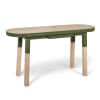 Mesa de escritorio de diseño 100% madera maciza - consola 140 cm