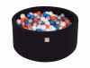 Noir Piscine à Balles Bleu Perle/Blanc Perle/Orange/Argent H40