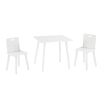 Ensemble table et 2 chaises enfants en bois blanc