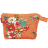 Tasche aus Outdoor-Gewebe Floraler Druck Orange 19x28cm