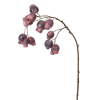 Branche d'églantier artificielle violette H64