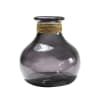 Vase en verre recyclé Anthracite 21 cm
